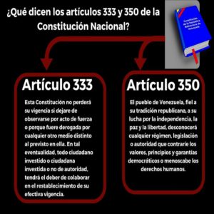 Ciudadanos resteados con el artículo 350 de la Constitución