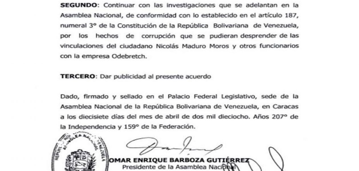 Diputado del partido de Falcón no firmó acuerdo para antejuicio de Maduro