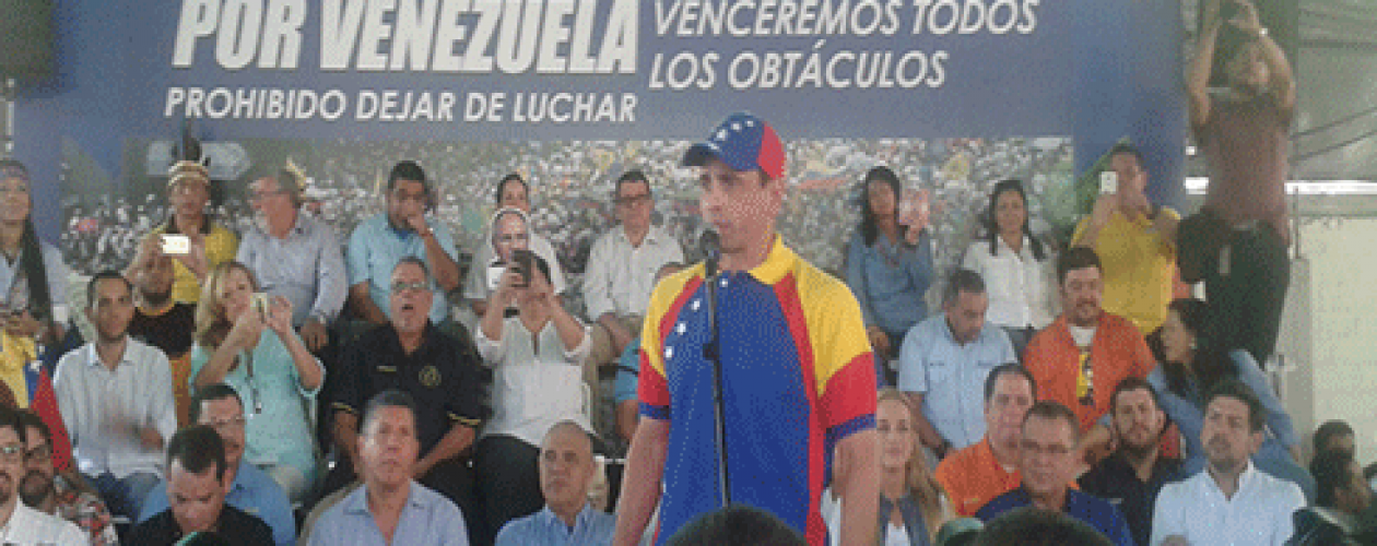 Capriles en rueda de prensa de la MUD: Aquí sí va a haber revocatorio, somos el 80% del país