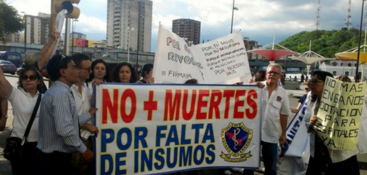 Crisis humanitaria lleva a la protesta a médicos de Aragua