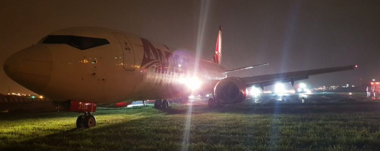 Avión venezolano se salió de la pista en el aeropuerto de Guayaquil