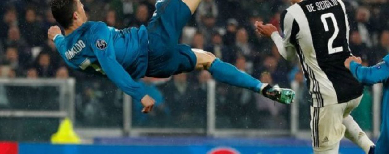 Gol de Cristiano de chilena lo ensayó sobre el césped del Juventus Stadium
