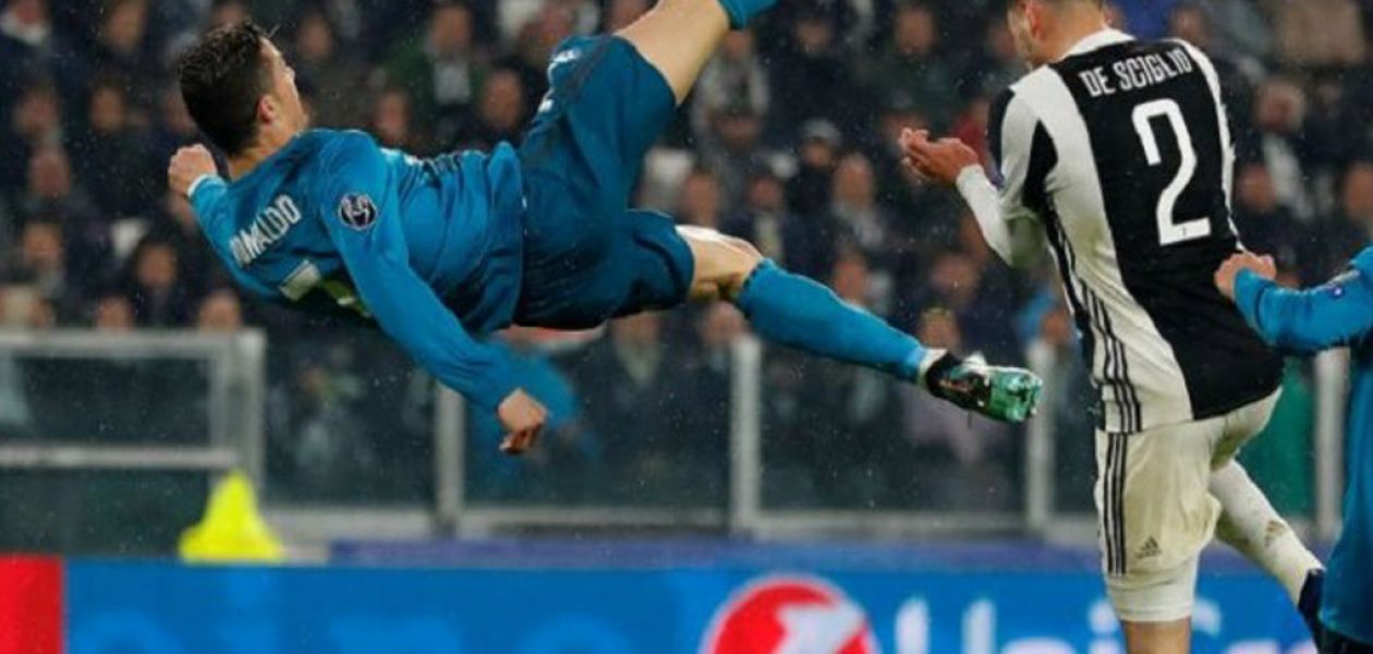 Gol de Cristiano de chilena lo ensayó sobre el césped del Juventus Stadium