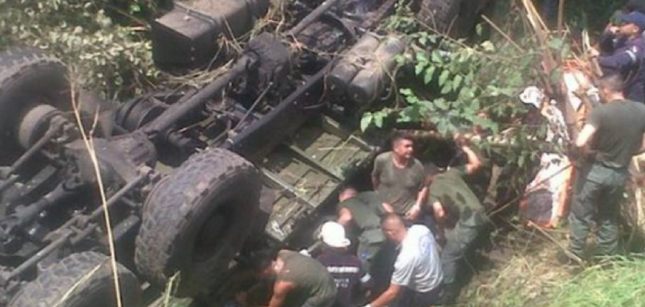 Aumentan a 10 Guardias Nacionales fallecidos en accidente de tránsito en Cojedes