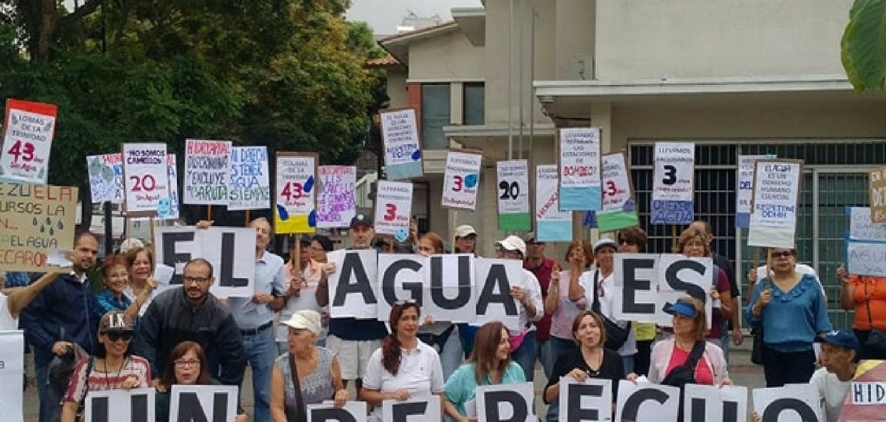 Protestaron frente a sede de Hidrocapital por los masivos cortes de agua en la Gran Caracas