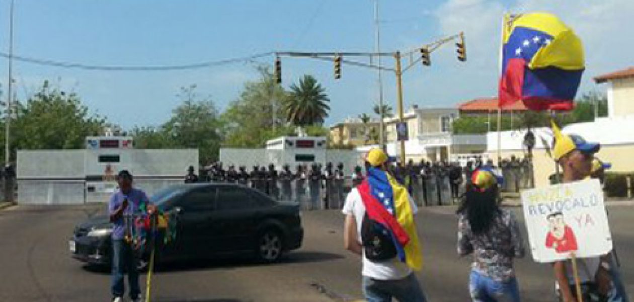 Marcha al CNE en Zulia fue impedida nuevamente la GNB