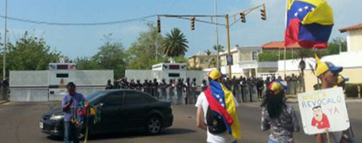 Marcha al CNE en Zulia fue impedida nuevamente la GNB