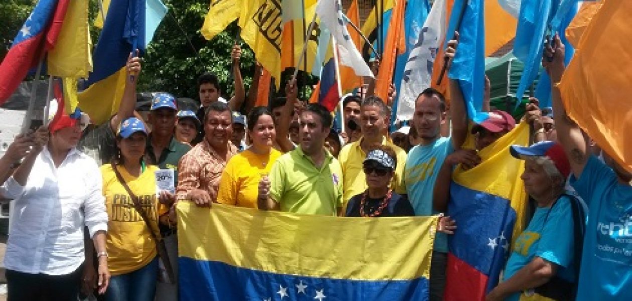 Opositores hacen presencia en Guayana este 16 de septiembre