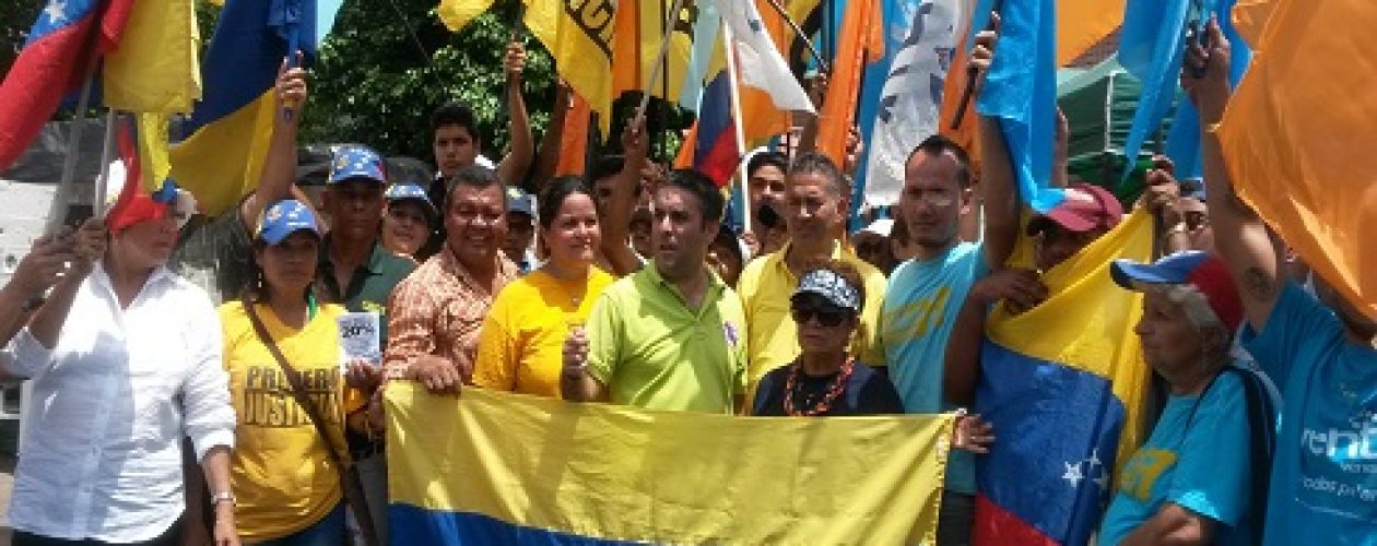Opositores hacen presencia en Guayana este 16 de septiembre