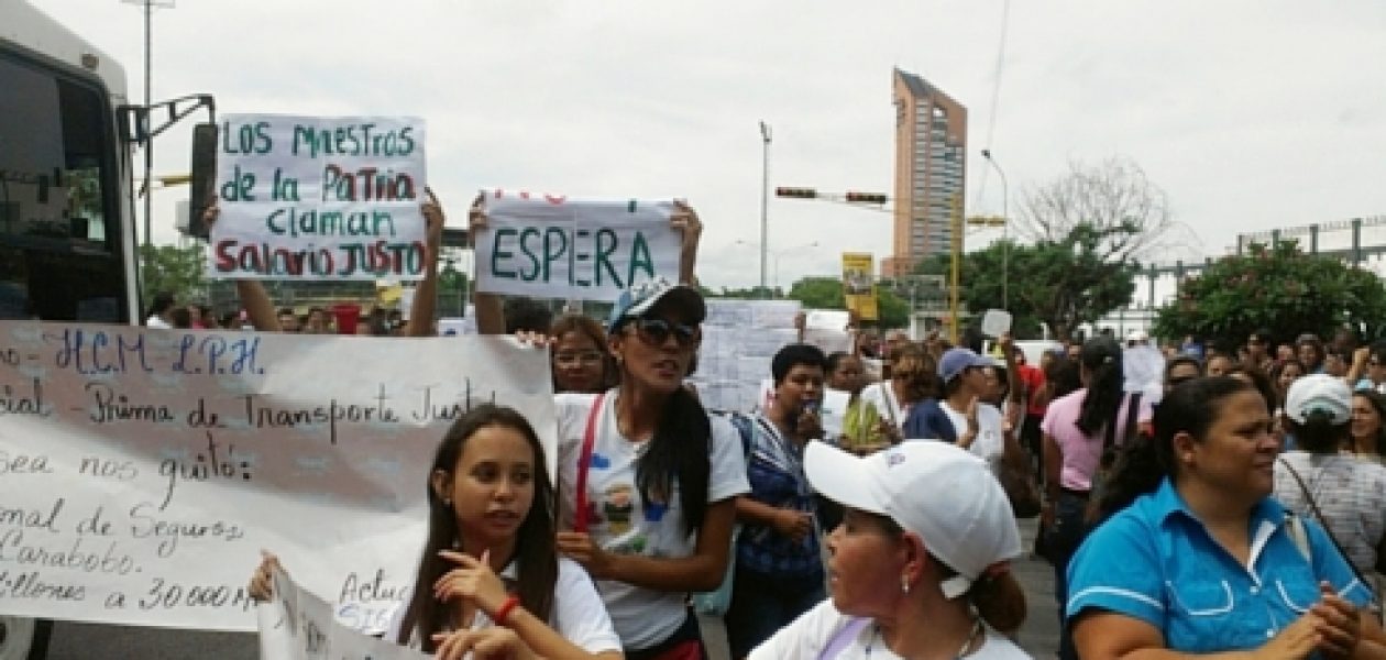 Maestros en Venezuela se mueren de hambre y en Aragua dijeron… ¡Basta!