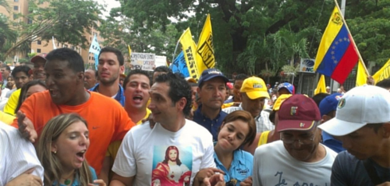 Marcha al CNE sin contratiempos en Aragua