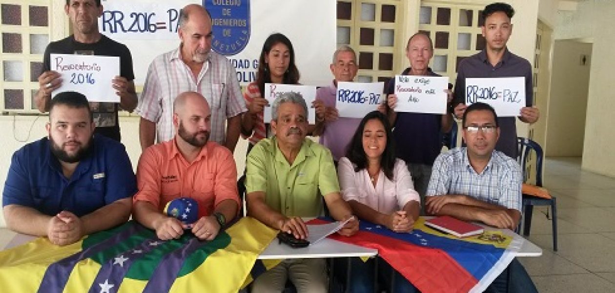 Guayana prepara marcha del 16 de septiembre por el referendo revocatorio