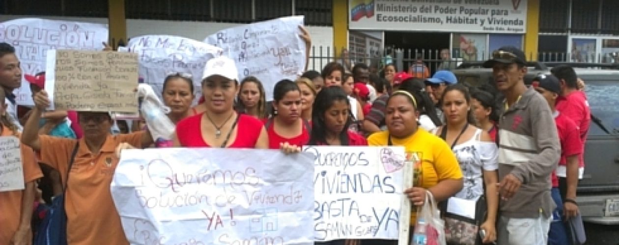 Misión Vivienda y Tareck El Aissami patean a refugiados en Aragua