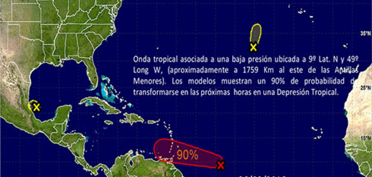 Onda Tropical en Venezuela podría transformarse en Depresión Tropical