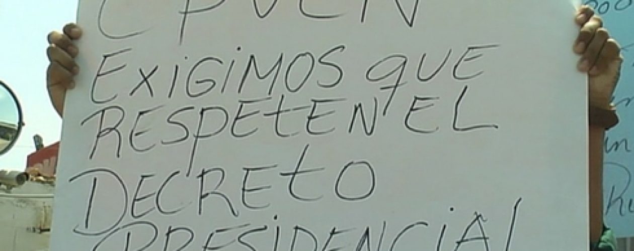 Protesta en muelles de Pdvsa por incumplimiento a la inamovilidad laboral