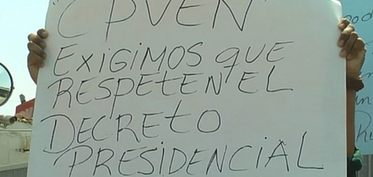 Protesta en muelles de Pdvsa por incumplimiento a la inamovilidad laboral