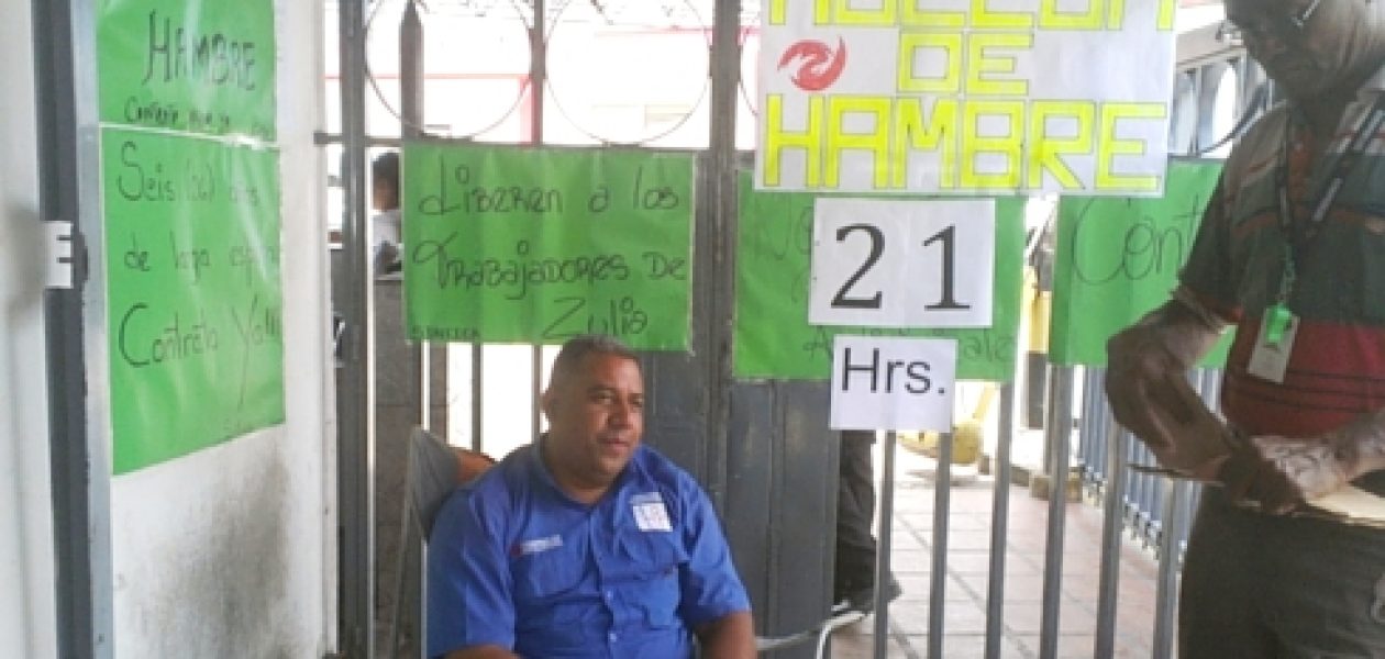 Trabajadores de Corpoelec en huelga de hambre por reivindicaciones