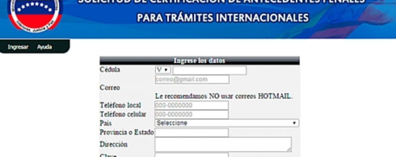 Crearán nuevo sistema automatizado para solicitar antecedentes penales