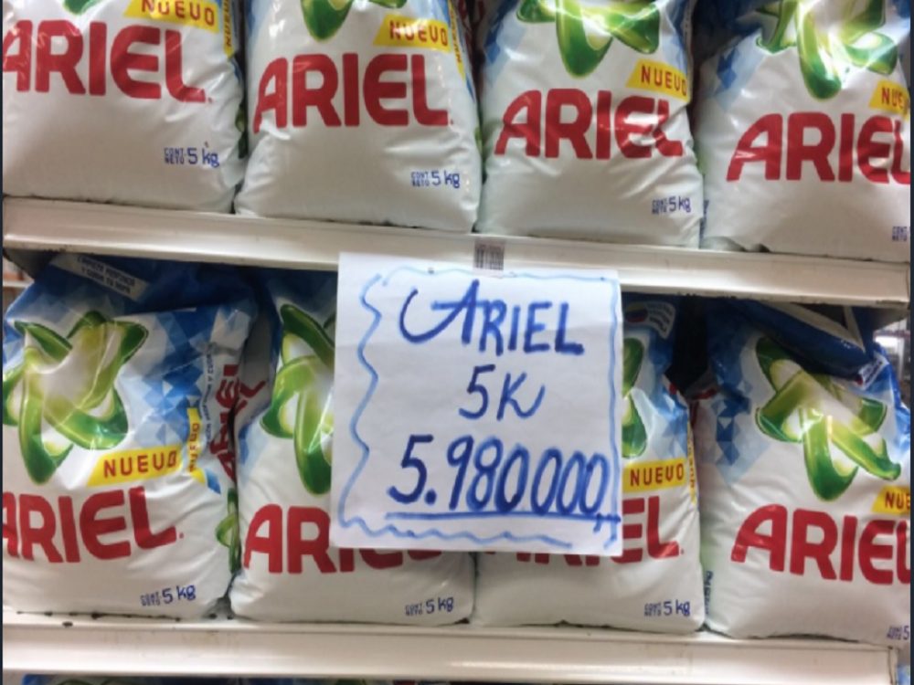 Precios de los alimentos amanecieron sobre el millón de bolívares