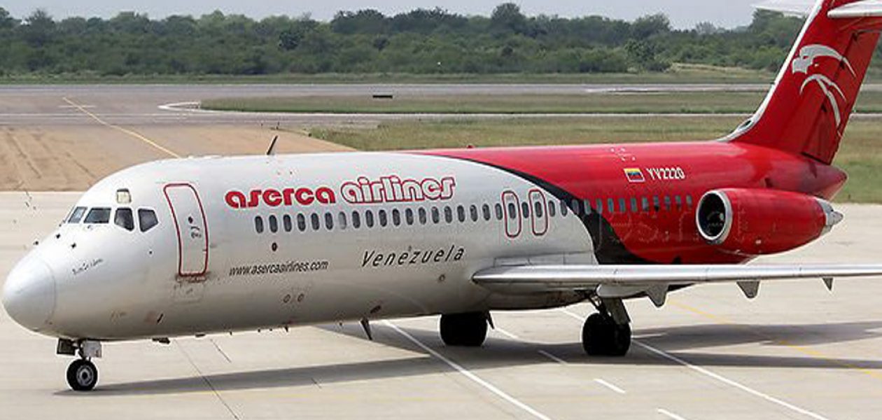 Aserca Airlines suspende temporalmente vuelos entre Caracas y República Dominicana