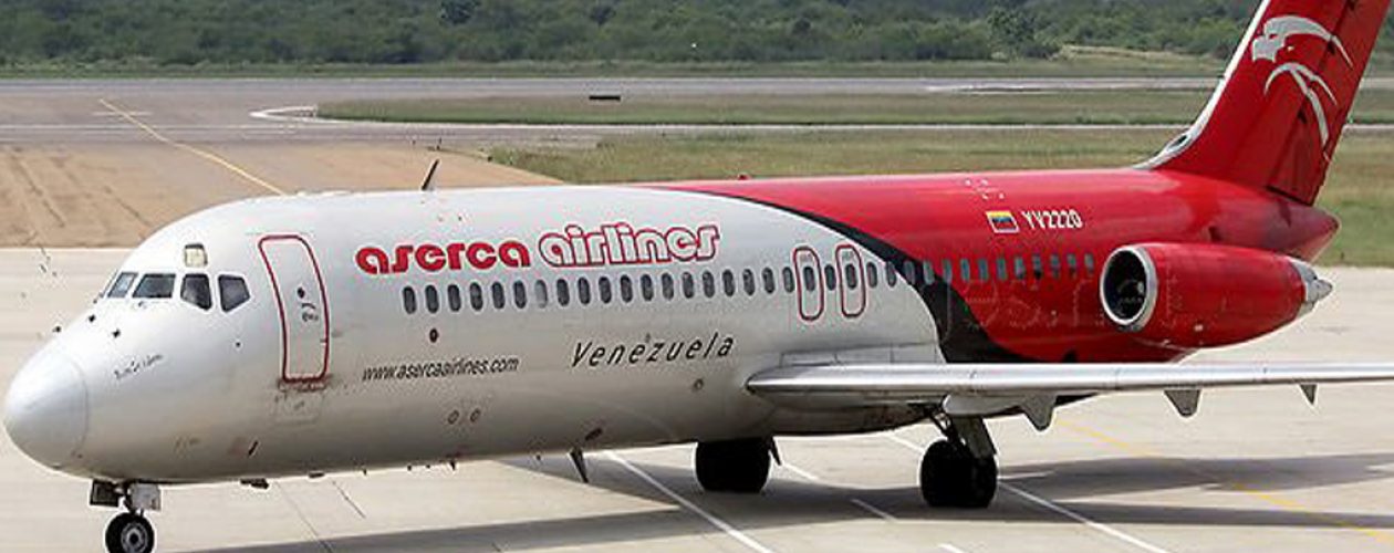 Aserca Airlines suspende temporalmente vuelos entre Caracas y República Dominicana