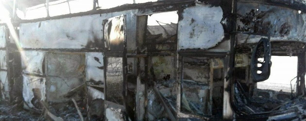 Más de 50 muertos tras incendiarse un autobús de pasajeros en Kazajistán (+fotos)