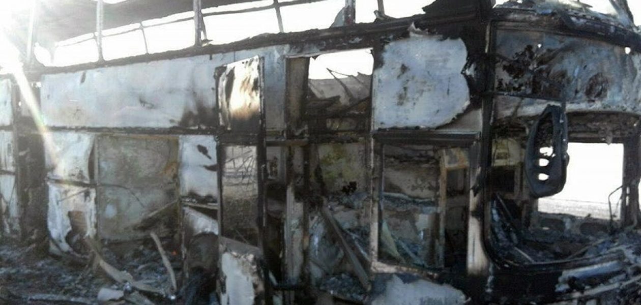 Más de 50 muertos tras incendiarse un autobús de pasajeros en Kazajistán (+fotos)