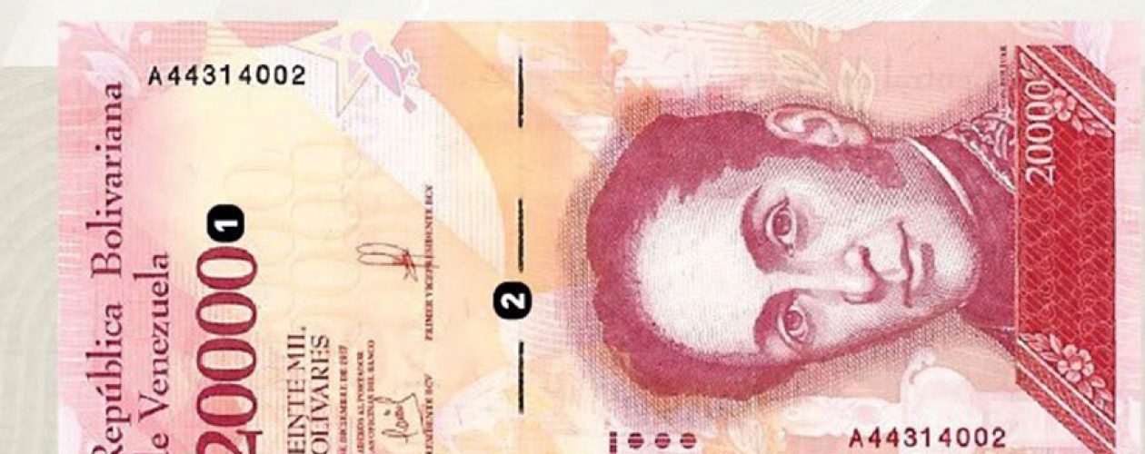 Dos nuevas características fueron incorporadas al billete de Bs 20.000