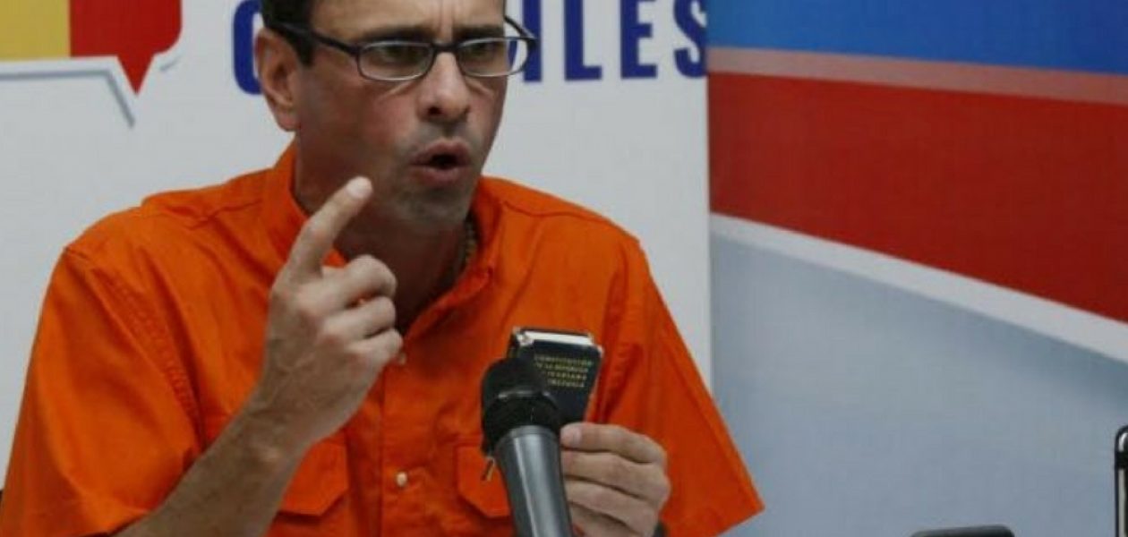 Capriles afirmó que el 2016 fue un año negativo en todos los aspectos