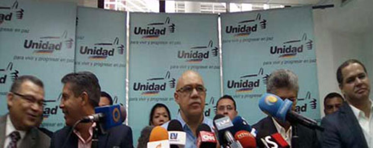 MUD: Centros de votación para el 20% se conocerán esta tarde