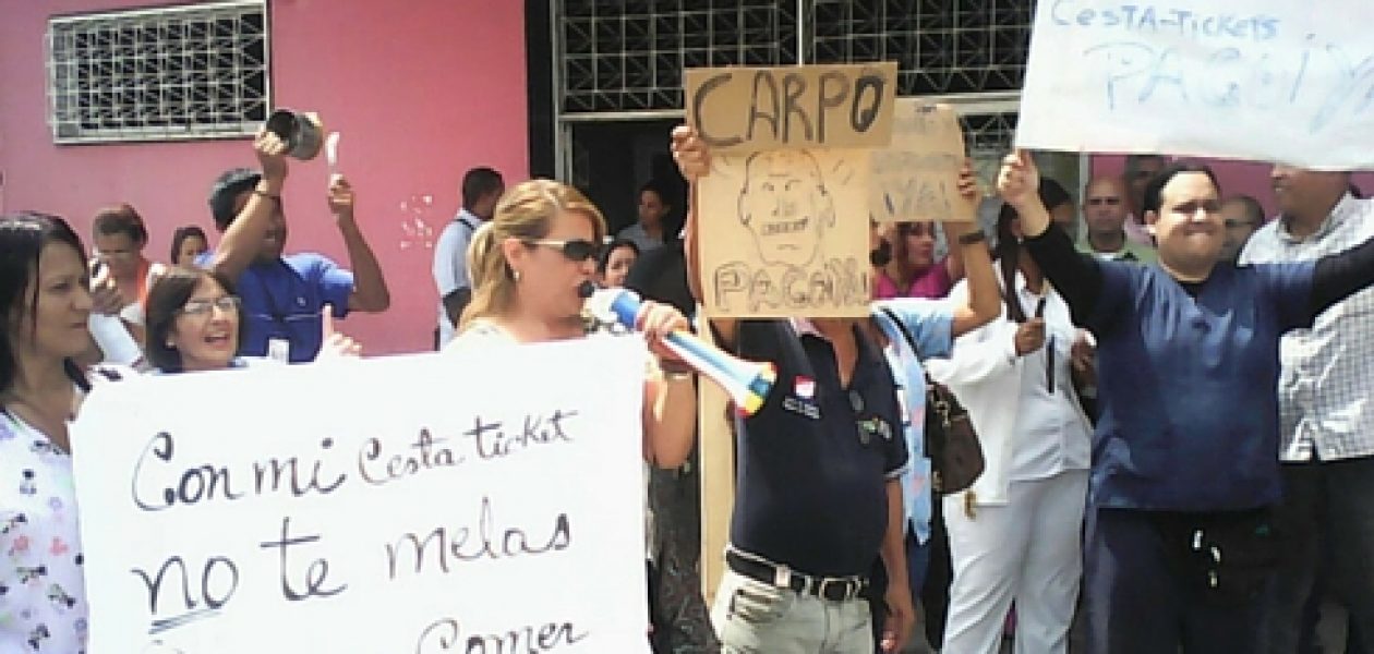 Ni cestaticket les pagan a trabajadores de la salud de Aragua