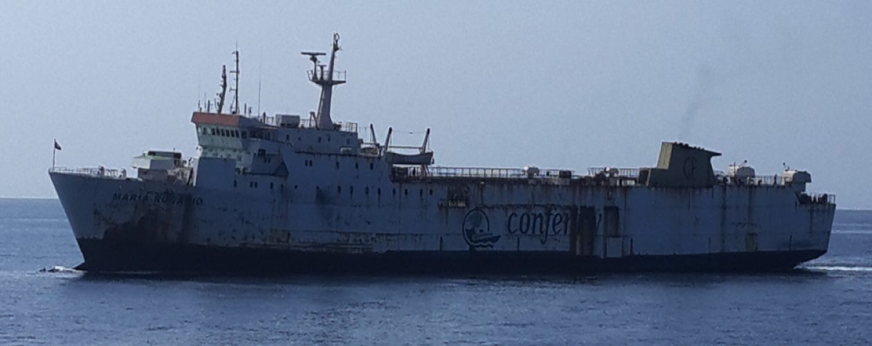 Conferry Puerto La Cruz retiró nave que transportaba comida a Margarita