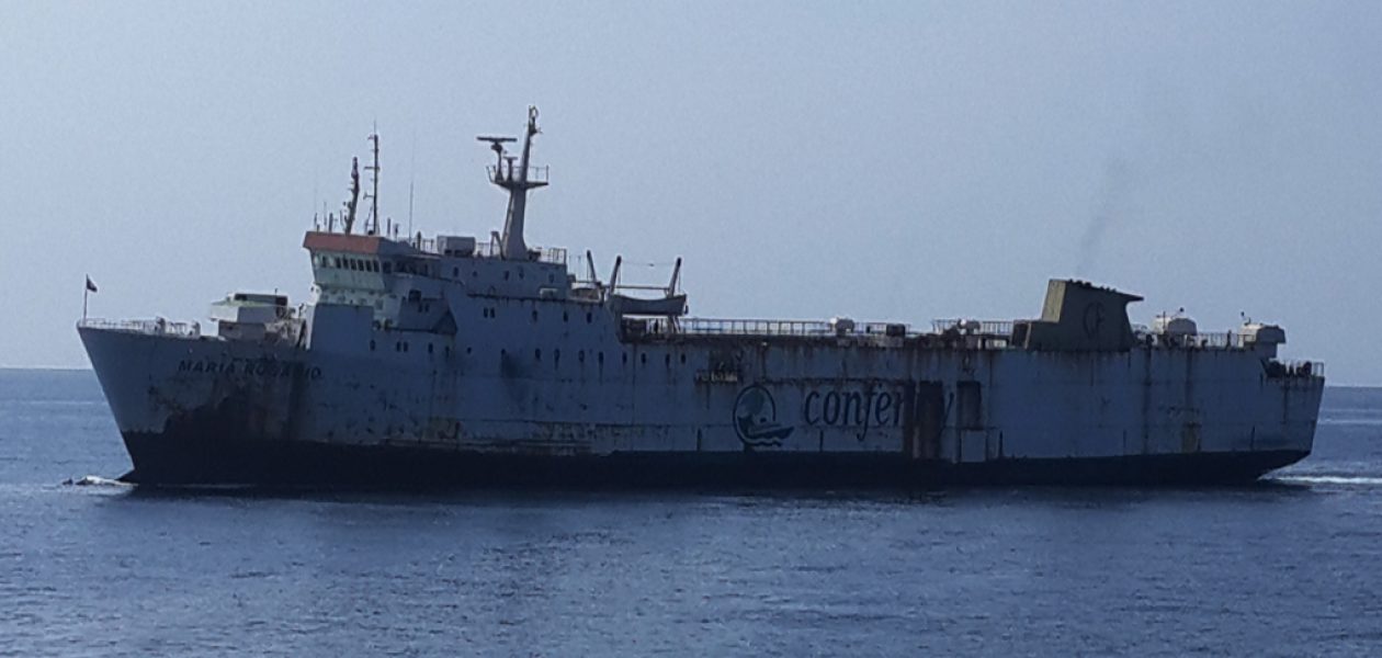 Conferry Puerto La Cruz retiró nave que transportaba comida a Margarita