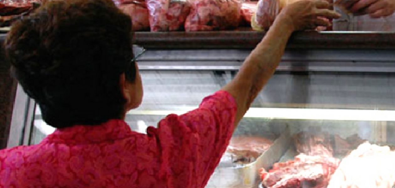 Consumo de carne en 2016 cayó 228,5% con relación al año 2012