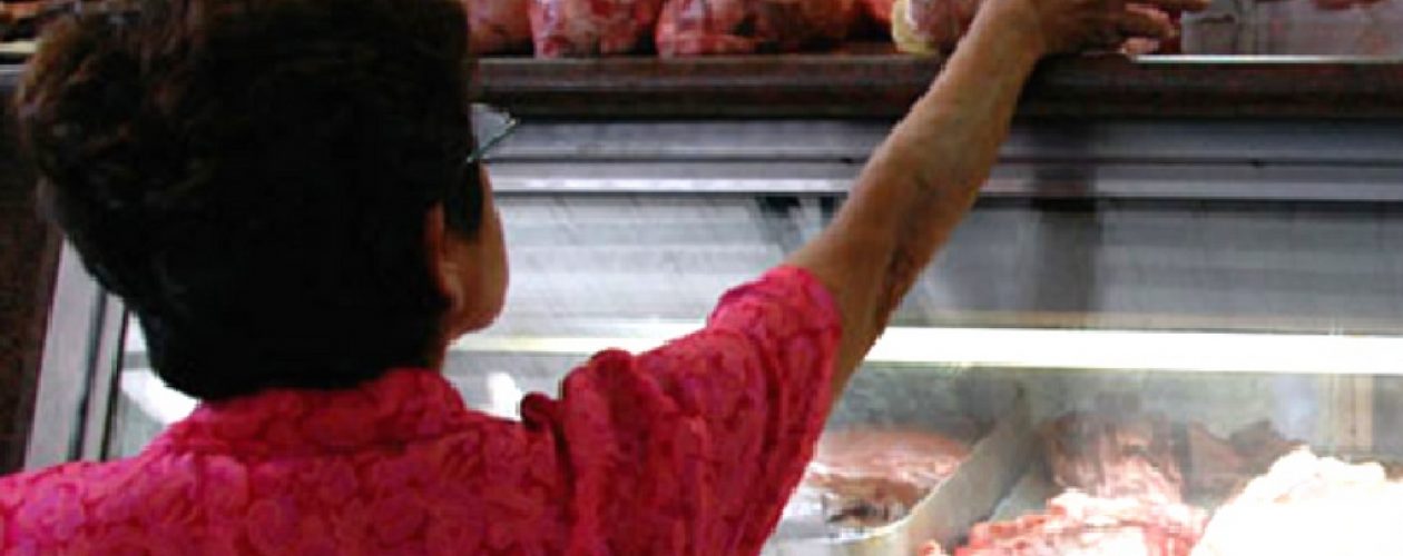 Consumo de carne en 2016 cayó 228,5% con relación al año 2012