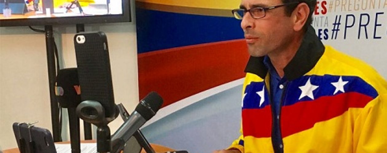 Contraloría General de la República busca inhabilitar a Capriles