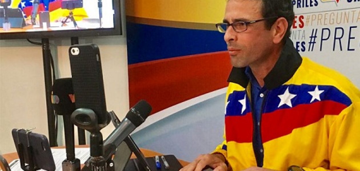 Contraloría General de la República busca inhabilitar a Capriles