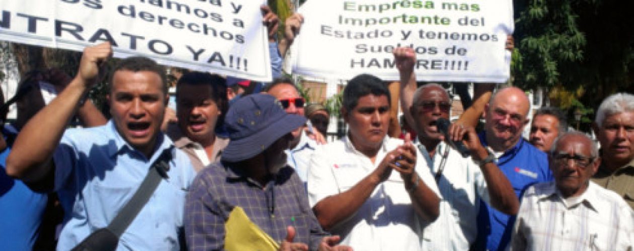 Trabajadores de Corpoelec se fueron a paro