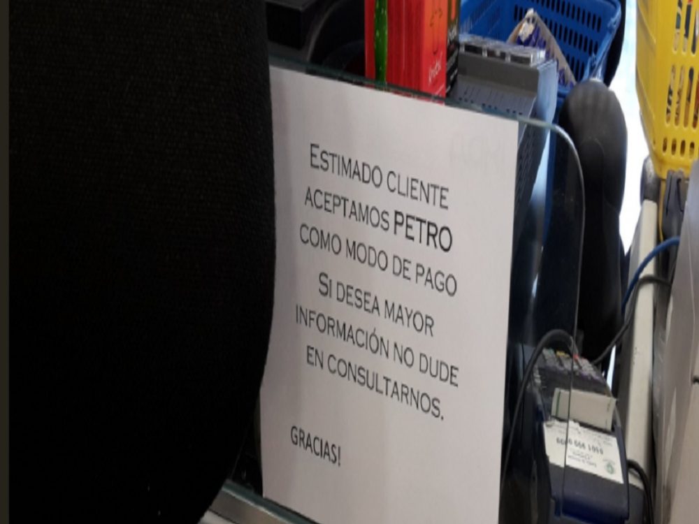 Anuncian que tienda por departamento acepta el Petro