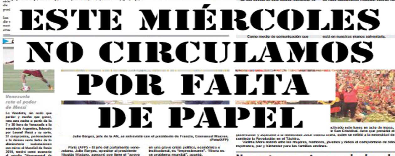 Diario La Nación no circulará este miércoles por falta de papel