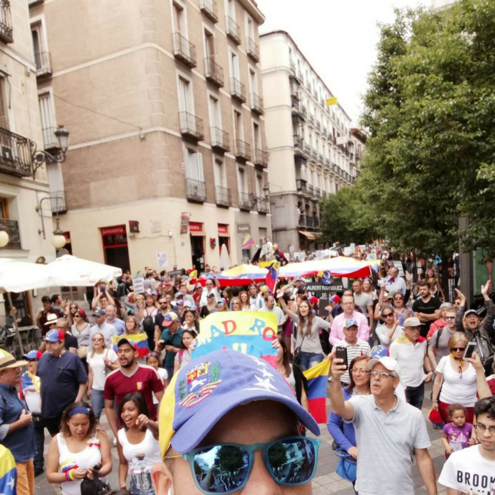 Venezolanos en Madrid alzaron sus voces en contra de las elecciones fraudulentas en el país