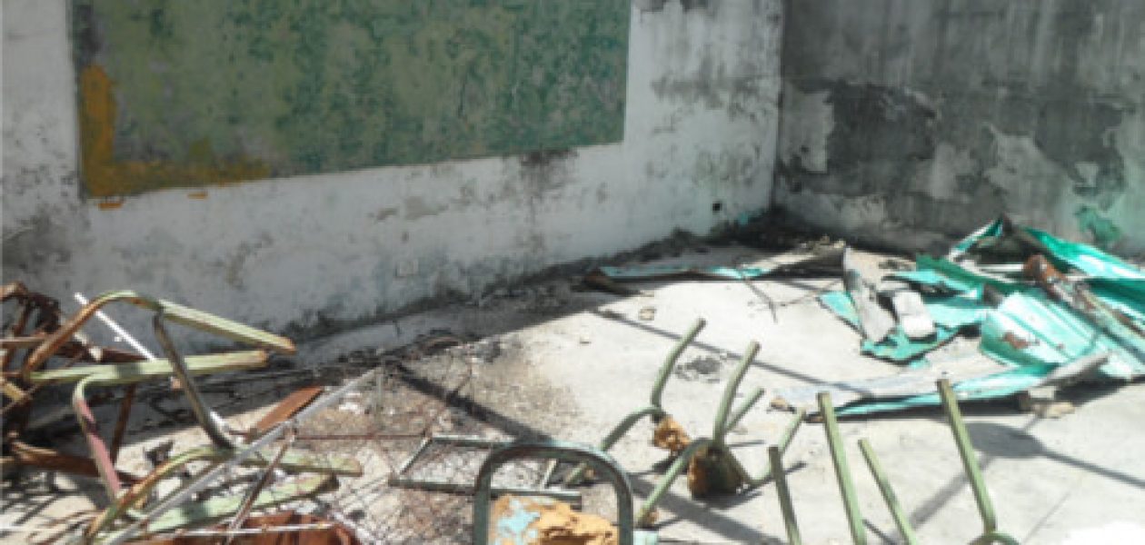 Escuelas públicas en Guayana están deterioradas