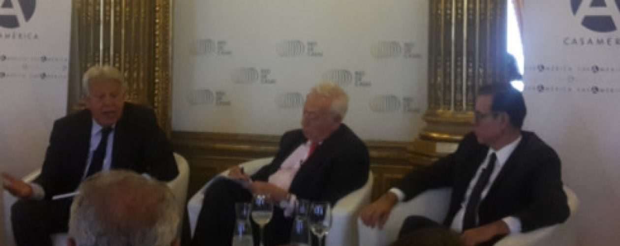 Felipe González: «El diálogo en Venezuela es necesario y no hay tiempo que perder»