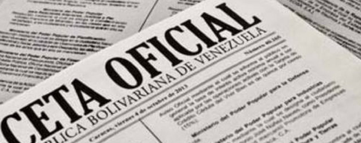 En Gaceta Oficial Extraordinaria 6.269 ajuste salarial y pago a pensionados