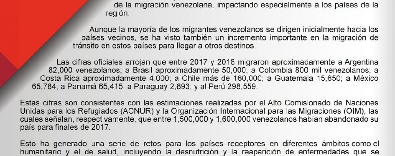 Grupo de Lima rechazó declaraciones de Maduro sobre crisis migratoria en Venezuela