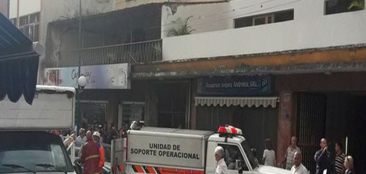 Fuga de gas provoca incendio en Chacao