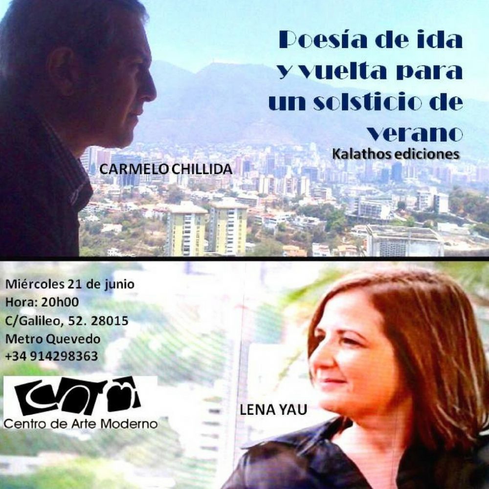 Kalathos invita al encuentro “Poesía de ida y vuelta” con Lena Yau y Carmelo Chillida