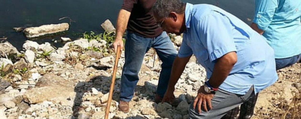 Muro de contención del Lago de Valencia se queda sin cabillas por hurto