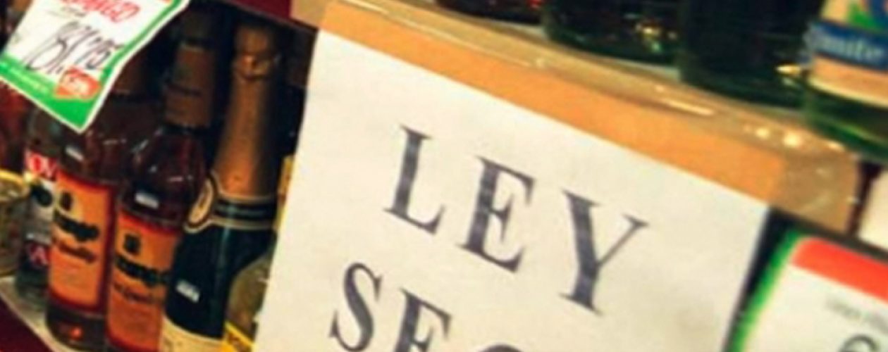 Ley Seca diciembre 2017 será desde el viernes 8 hasta el lunes 11