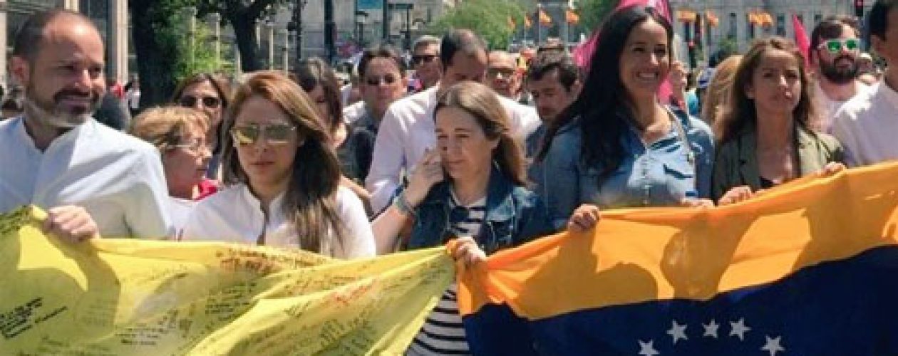 Así fue la manifestación de venezolanos en Madrid contra Maduro